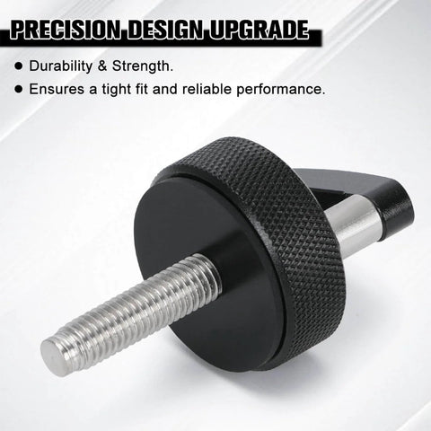Hard Top Bolts Quick Removal Thumb Screws With Integrated D Ring For Jeep Wrangler JK 2007 2018 JL 2018 2022 Gladiator JT Durable Aluminum Alloy Construction Easy Install Off Road Ready Weather Resistant Replacement Hardware close-up showing precision design