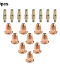 Plasma Cutter Torch Consumables Kit With 20 Pieces For Any Series Includes 10 Electrodes And 10 Nozzles 0.8mm Aperture Replacement