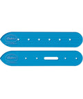 Blue Belt End Acrylic Leather Templates Set Of 2 For Precise Strap Layout And Hole Punching 1 Inch Hole Spacing