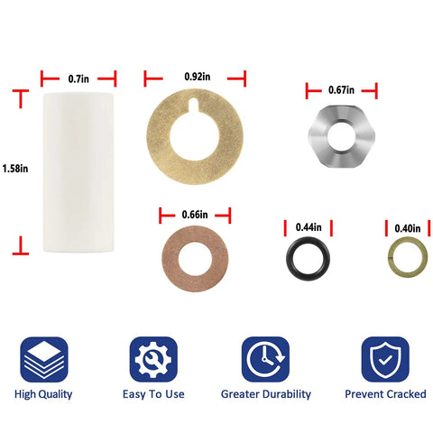 18mm Piston Kit Ceramic Plunger Repair Kit For AR Pump Series RK RKA RKV XRCA XRV XRCV Includes O Rings Backup Rings Slings Washers And Nuts For Quick Fix Fast Easy Install