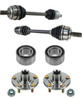 All In One Front CV Axle Assemblies With Wheel Bearings And Hubs Kit For 2002 2006 Honda CRV Complete 6 Piece Upgrade