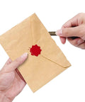Using Antique Metal Letter Opener Set Pack Of 3 With Gift Box Tree Shaped Envelope Slitter on sealed envelope
