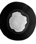Fresh Lightweight Bucket Hat For Men And Women Featuring Dope All Over Print Polyester Twill Fabric breathable inner lining view.