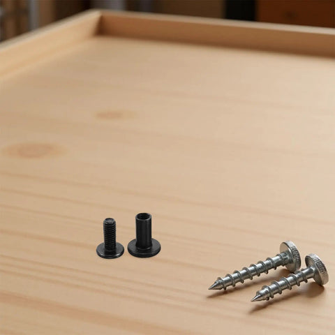 40 Sets Furniture Connector Bolts With M3 Hex Socket Screws And Barrel Nuts For Knock Down Fasteners Ideal For Bed Frames Cabinets And Chairs DIY