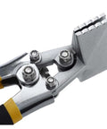 Sheet Metal Bending Pliers Hand Seamer With Wide Jaw 80mm Elbow 80mm And Straight 150mm for welding clamps, close-up view.