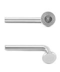 Pallet Rack Drop Pins Set 100 Pcs M7x55mm Heavy Duty J Bolt Safety Universal Pins For Shelving Systems Cross Beam Locker Pins Galvanized Carbon Steel 8mm 5/16in Hole Compatible Ideal For Warehouse And Home, shown straight and bent