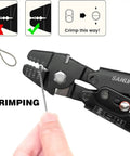 Beefy Heavy Duty Wire Rope Crimping Tool Kit for Aluminum Crimp Sleeves Up To 2.0mm in use for small stainless steel cable