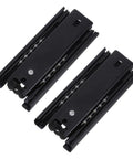 Two Pack 4 Inch Ball Bearing Drawer Slides Delivering Ninja Quiet Action Buttery Smooth Glide For Drawers Beds Or Offices Featuring Bottom Mount Style With Steel Build Ensuring Silent Operation And Easy Install With Heavy Duty Durability black steel drawer slides set of 2