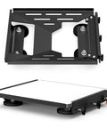Magnetic Roof Mount Kit For Mini Satellite Antenna No Tools Needed Quick Release Suction Cup Base in black metal, top view.