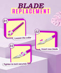Blade replacement steps for Precision Hobby Knife Set With Ten Extra Blades And A Six Inch Steel Ruler