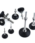 Beefy Adjustable Lathe Leg Set With 40mm Diameter Leveling Feet Swivel Base Articulating Legs And Threaded Options M5 M6 M8 M10 M12 4 Pack