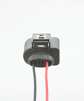 Plug And Play 2 Pin Coolant Level Sensor Connector Pigtail With Pre Crimped Wires 6 Inch Leads, black and red wires