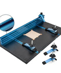Drill Press Table Accessories Kit With T Track Fence And Flip Stops for Precision Woodworking 14x24 Inch Work Surface