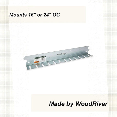 Heavy Duty Parallel Clamp Rack Wall Mount Safely Stores Twelve Clamps Quick Boss Level Shop Staging For Woodworkers And Garage Crews Zinc Coated Steel Structure Turns Messy Cleanup Into Pure Zen