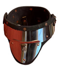 Stainless Steel And Leather Gorget For SCA Rapier Longsword And Medieval Armor Combat Built To Last Tough As Nails Heavy Duty 18 Gauge 304