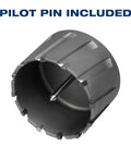 Heavy Duty Tct Annular Cutter 11/16 X 3 Inch Tungsten Carbide Core Bit With 3/4 Weldon Shank For Magnetic Drills, showing pilot pin included.