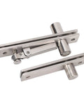 Stainless Steel Pivot Hinge 300 Lbs Load Bearing Concealed Door Hinge for Wooden and Aluminum Doors 2 Pack in brushed finish