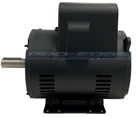 Side view of Heavy Duty 7.5HP 3450 RPM 1 Phase Compressor Electric Motor 213T Frame Rock Solid Built to Last for Air Compressors