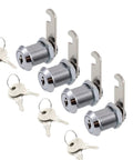 4 Pack Cabinet Locks With Iron Keys Cam Cylinder Lock Secure Your Drawers, Mailbox, Files, RV Storage And More