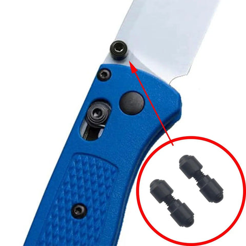 4 Pack Titanium Thumb Studs And Stainless Steel Folding Knife Screws Replacement Kit For Bugout 535 Series DIY Knife Repair