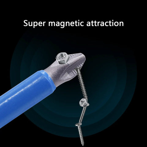 PH2 Magnetic Drill Bit Set With Anti Slip Screw Extractor And Magnetic Screwdriver Bits showing magnetic attraction