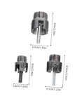 Kichouse 3-Piece Pvc Pipe Threading Kit With Internal And External Thread Cutter Tools Compatible With Electric Drill sizes 1/2 3/4 1 inch