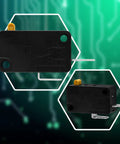 KW3 Snap Action Switch Normally Open 125V/250V Micro Limit Switch for appliances, 2 pins, front and side view.
