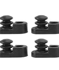 4 Pack Car Door Switch Cover 253685L300 Black Push Pull Switch Replacement For Y60GQ Y61GU With Flexible Fit And Easy Install No Tools Needed Durable OEM Standard Quality Ready To Install. Four black ABS door switch covers shown