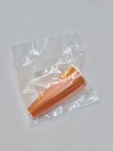 Single tee from High Performance Golf Simulator Tees 8 Piece Set, ultra lightweight, in clear packaging, size unclear.