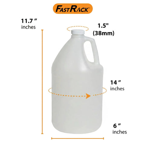 1 Gallon Water Jug With Lid BPA Free Food Grade Round Plastic Bottle For Fermentation Brewing And Storage Leak Proof Pitcher
