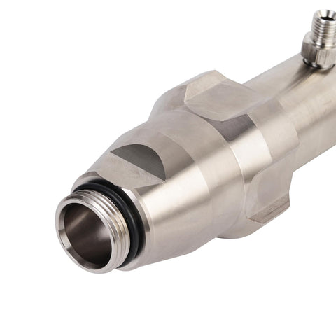 Close-up of Pro Grade Airless Paint Spray Pump 248204 Replacement for Graco Ultra Max II 695 795 LineLazer 3900 with stainless steel build.