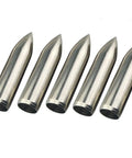 Glue On Field Points Archery Tips For 7mm Arrow Shafts, 1.368 Inch Long, 8mm Outside Diameter, 85 Grain Steel Points, Pack Of 12