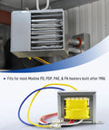 Upgraded 120V to 24V transformer for Modine heaters PD PDP PAE PA, replaces 5H0719560001, 40VA, built after 1986 shown installed