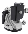 Rock Solid Adjustable Latitude Mount For Skywatcher Telescopes With Stable Outdoor Tracking in gray aluminum alloy angle settings.