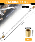 Rear Brake Line Kit Three Sixteenth Inch Steel Sixteen Inch With Inverted Dual Connectors And Two Fittings size diagram