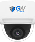 Top Tier 4K 8MP IP Dome Security Camera With Sleek Motorized Zoom and lens detail in white housing.