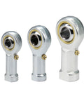 Pack of 4 Rod End Bearings With 1/4 Inch Bore And 1/4-28 Female Thread, steel ball joints