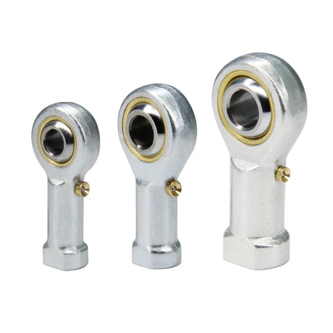 Pack of 4 Rod End Bearings With 1/4 Inch Bore And 1/4-28 Female Thread, steel ball joints