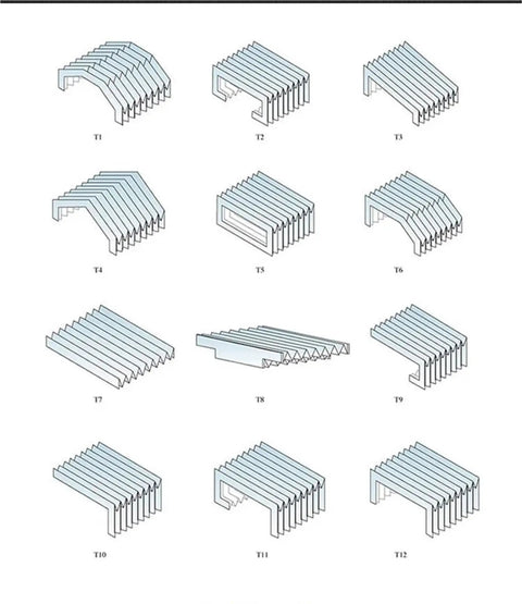 Universal Rail Dust Cover Bellows For Linear Guide Rails 12 16 20 25 30 800mm Length, various configurations shown.
