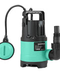 Legit 400W Submersible Water Pump Cranking 7500 Liters Per Hour for drainage and quick water transfer, designed in thermoplastic.