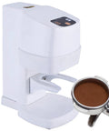 Slap That Coffee Tight With This Fully Automatic Espresso Tamper Machine offering adjustable 22 to 66 lbs pressure with portafilter.