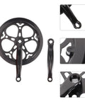 52T 170mm Crank Arm for Single Speed Road Bike Fixie Replacement Crankset with Durable Iron Chainring, product details.