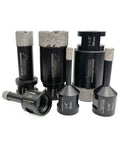 Diamond Core Drill Bit Set For Porcelain Tile Granite Marble And Stone Wet Or Dry Drilling Beefy Pro Grade 6 Piece Hole Saw Kit