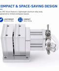 Pneumatic Clamp Workholding Fixture For CNC Machining With Automatic Loadin And Unloadin, 40kg Holding Force At 0.5 MPa, Compact Vise For Fast, Secure Workpiece Clamping In Any Shop, aluminum body