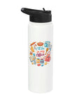 Office Bake Boss Stainless Steel Insulated Water Bottle With Leak Proof Flip Lid Keeps Drinks Hot Or Cold BPA Free Dishwasher Safe