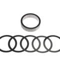 Solid Pinion Spacer And Shim Kit For Ford Differentials 7.5 8.8 And 9.0 Inch, showing spacer and shims layout
