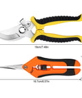 2 Pack Stainless Steel Pruning Shears For Sharp And Smooth Cuts Garden Clippers With Soft Grip Handles Pro Grade Rust Resistant Blades