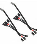 Four Wheel Steering 4WS Control Board And Servo Cable Upgrade Kit For 1 24 SCX24 1 10 DVC10 1 18 TX4M Black cables