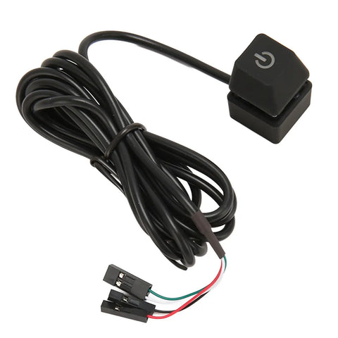 Next Level Game Ready 5.4 Foot Power Extension Cord With Glowing Led Status Light For Desktop Pc And Gaming Setups Badass Flexible Cable Extends Case Start Switch Zero Hassle with black switch and exterior wiring.
