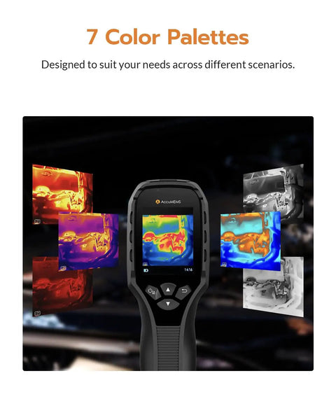 GT16S Thermal Camera With AI Scene Detection And Built In Thermometer Mode, Auto Flagged Moisture Insulation And Floor Heating Alerts, on display